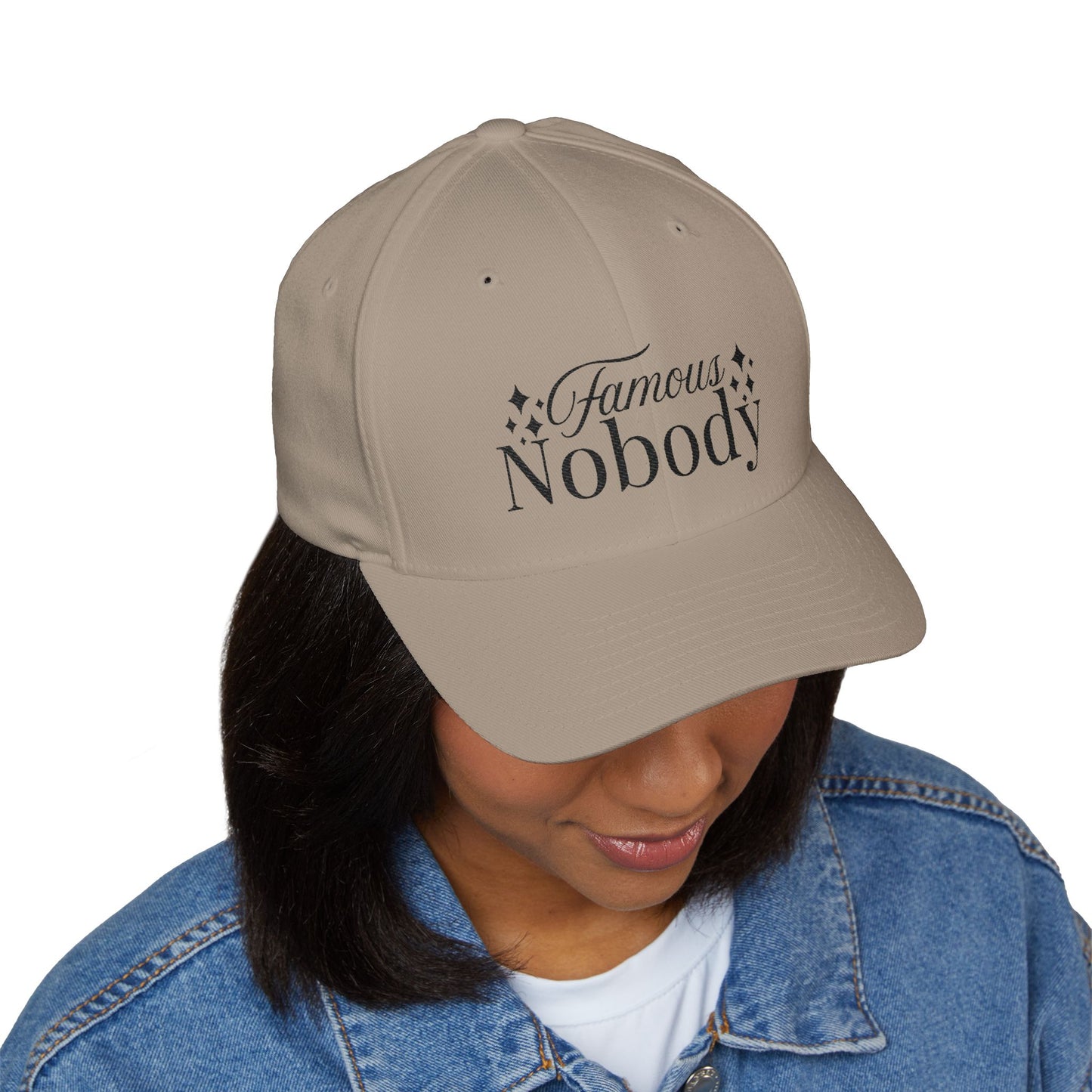 Embroidered Cap: Famous Nobody - Casual Styled Hat for Everyday Wear