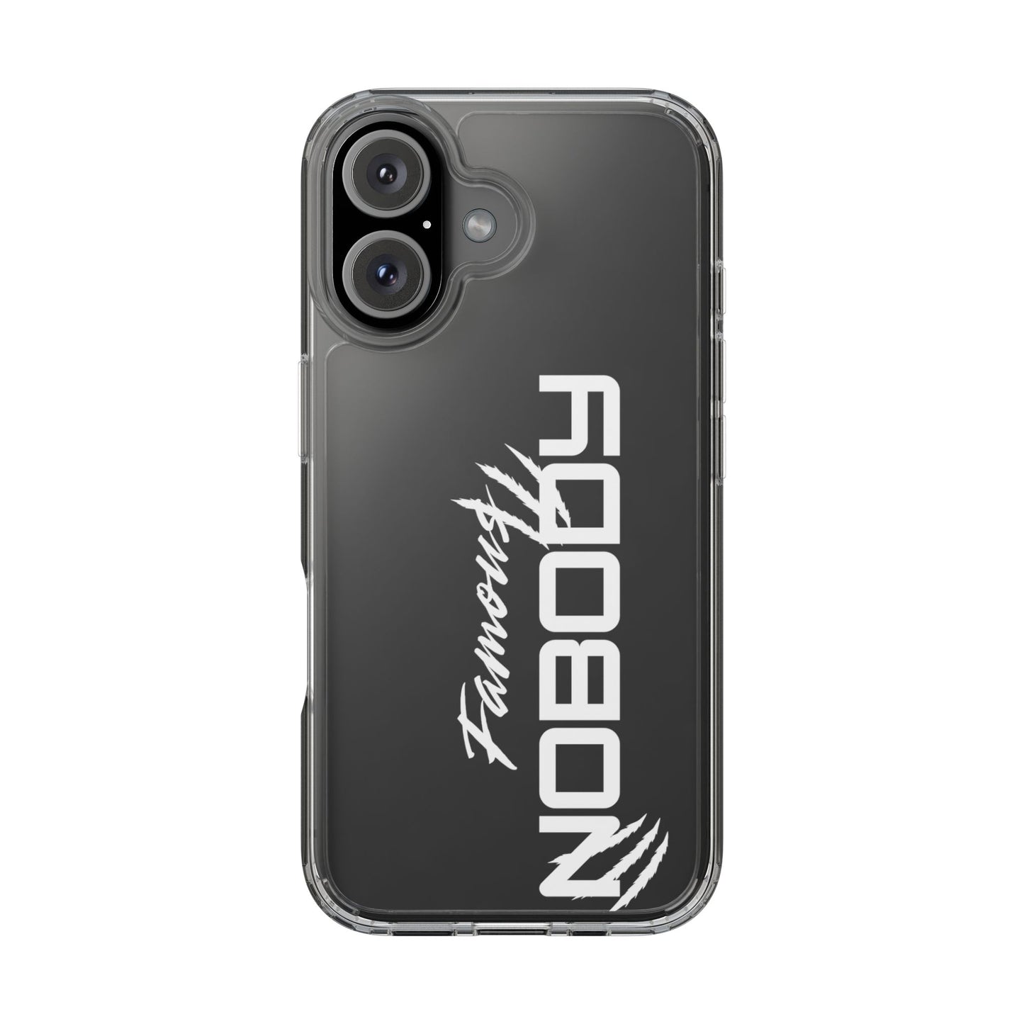 Famous Nobody Clear Phone Case - Sleek & Stylish Protection for Minimalist Aesthetic