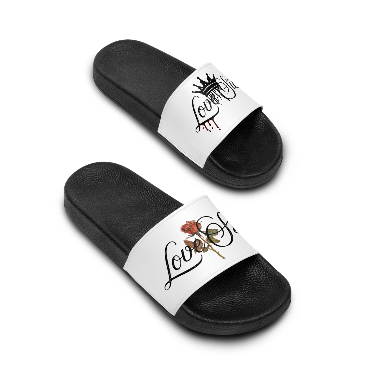 Love Sick Collection Graphic Slides for Women