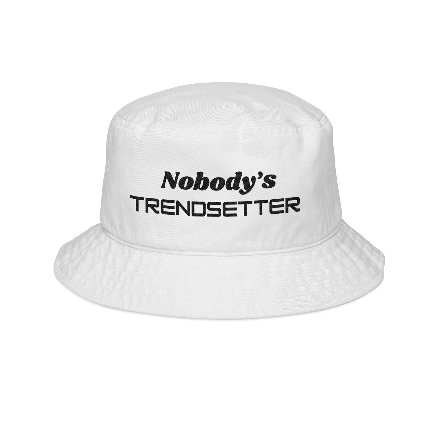 "Nobody's Trendsetter" Bucket Hat - Stylish Embroidered Sun Protection for Trendsetters