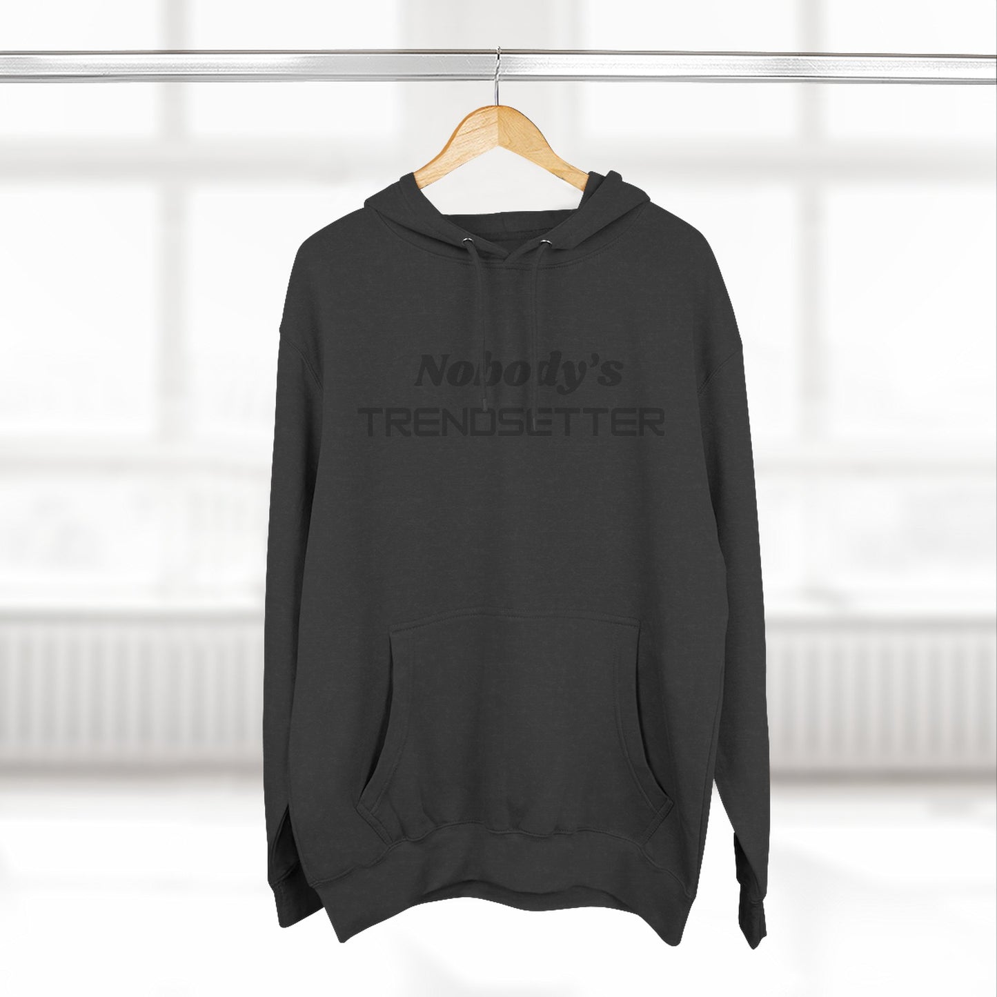Trendy Nobody Fleece Hoodie - Psalm 23:1 Inspirational Wear