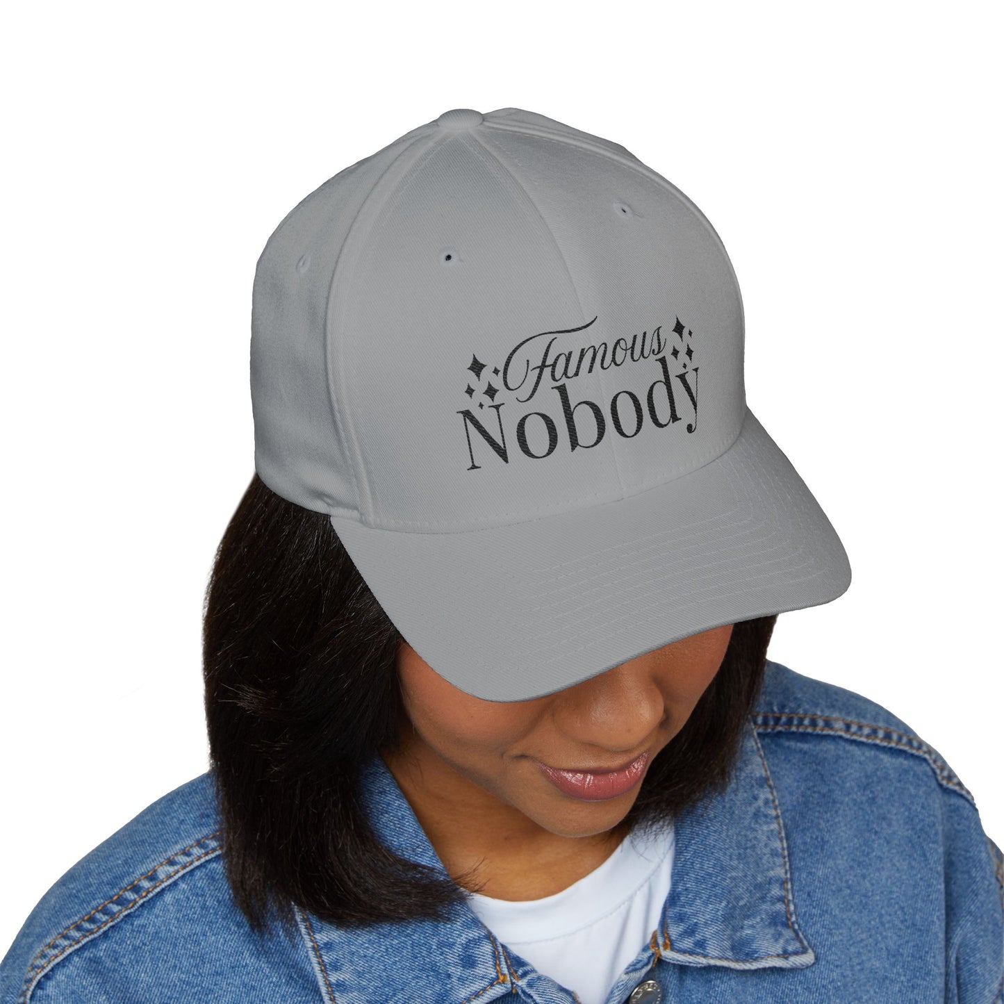 Embroidered Cap: Famous Nobody - Casual Styled Hat for Everyday Wear
