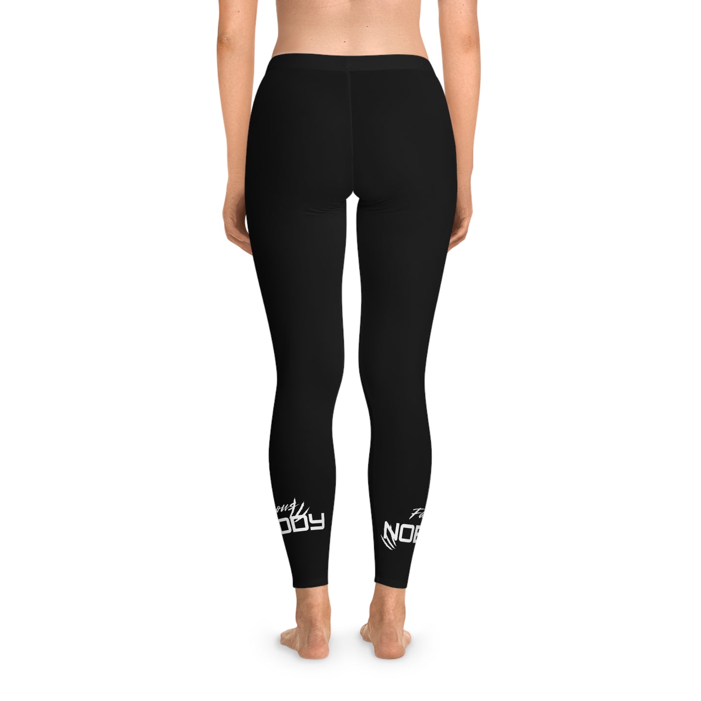 Women's Stretchy Leggings - 'Family Nobody' Motivational Activewear
