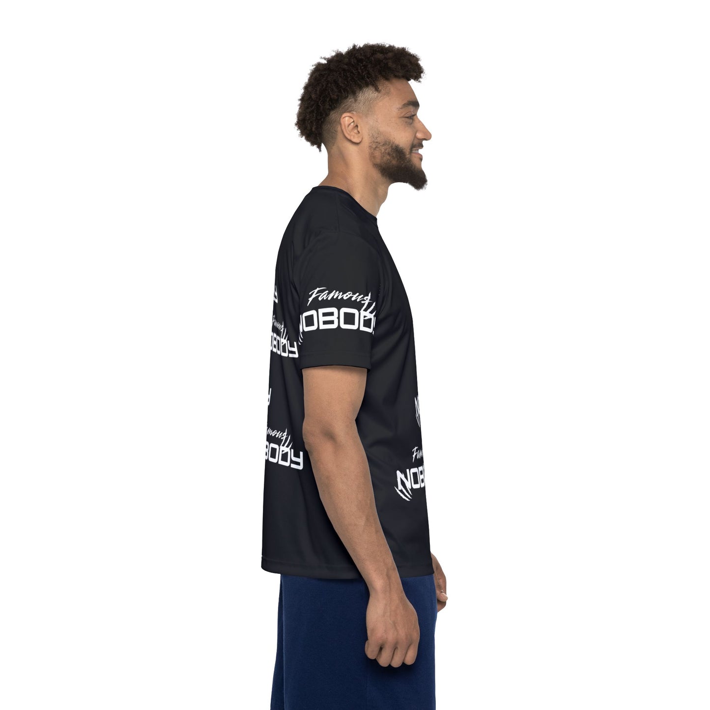 Famous Nobody Men's Sports Jersey | Men’s Athletic Tee for Everyday Wear