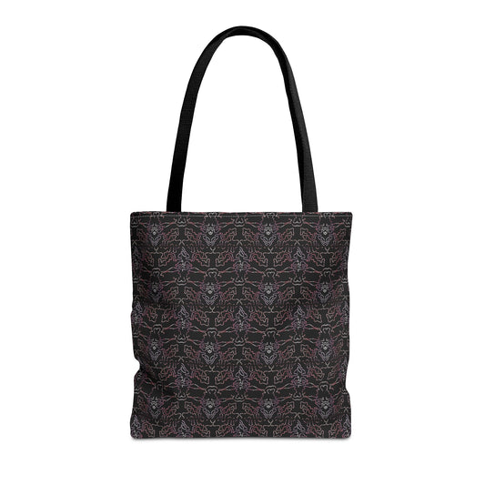 Dark Pattern Tote Bag – All-Over Print Goth Reusable Shopper