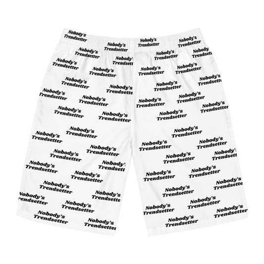 Trendy Men's Board Shorts - 'Nobody's Trendsetter' Design