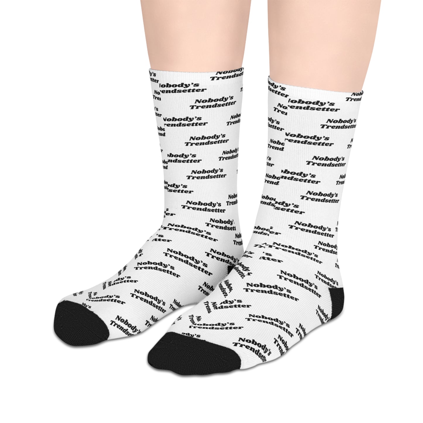 Trendy Mid-Length Socks - "Nobody's Trendsetter" Statement Socks