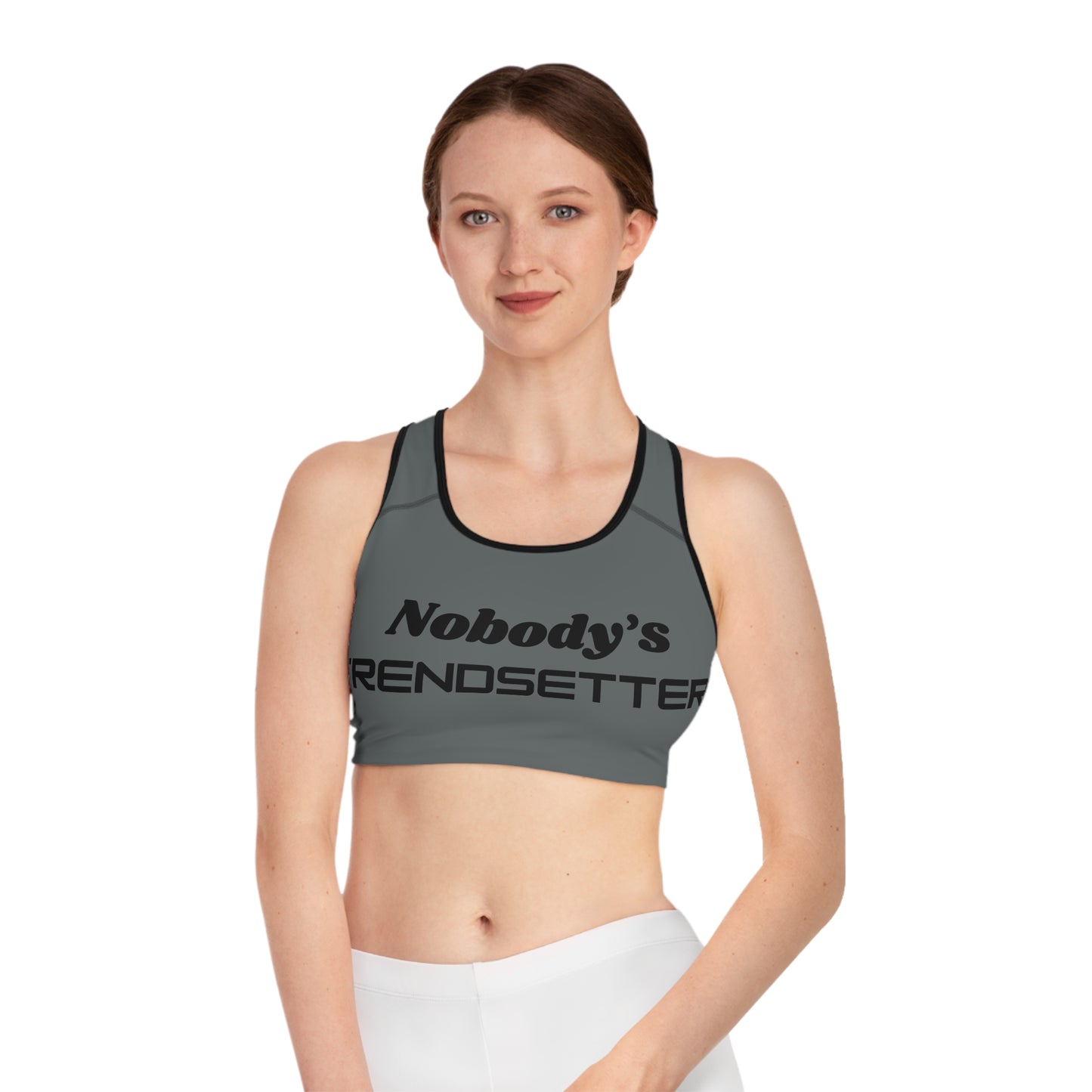 Women's Trendy Sports Bra - Nobody's Trendsetter Activewear
