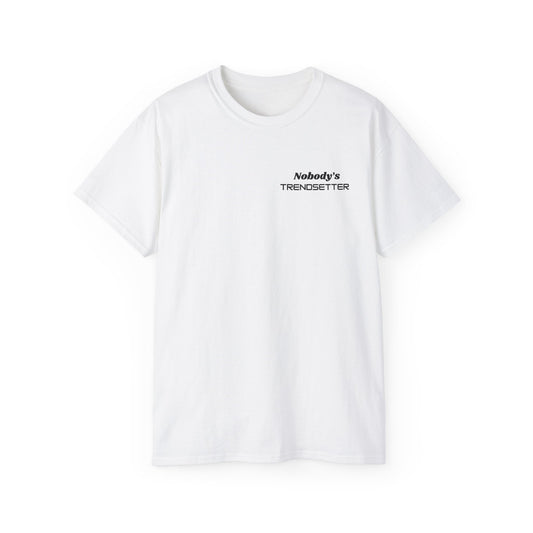 Trendy Men's Cotton Tee - "Nobody's Trendsetter" Statement Shirt