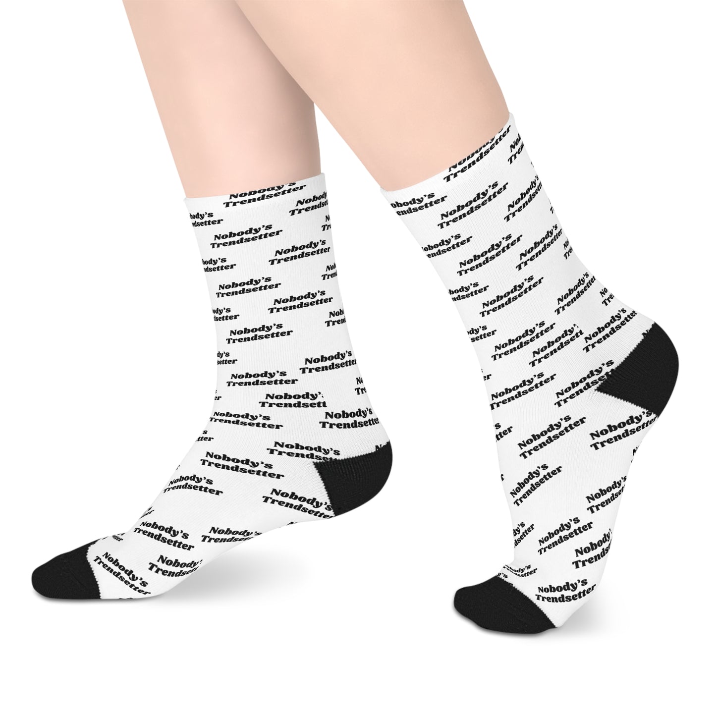Trendy Mid-Length Socks - "Nobody's Trendsetter" Statement Socks