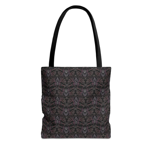 Dark Pattern Tote Bag – All-Over Print Goth Reusable Shopper