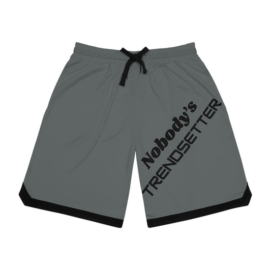 Trendy Men's Basketball Rib Shorts - 'Nobody's Trendsetter' Sportswear