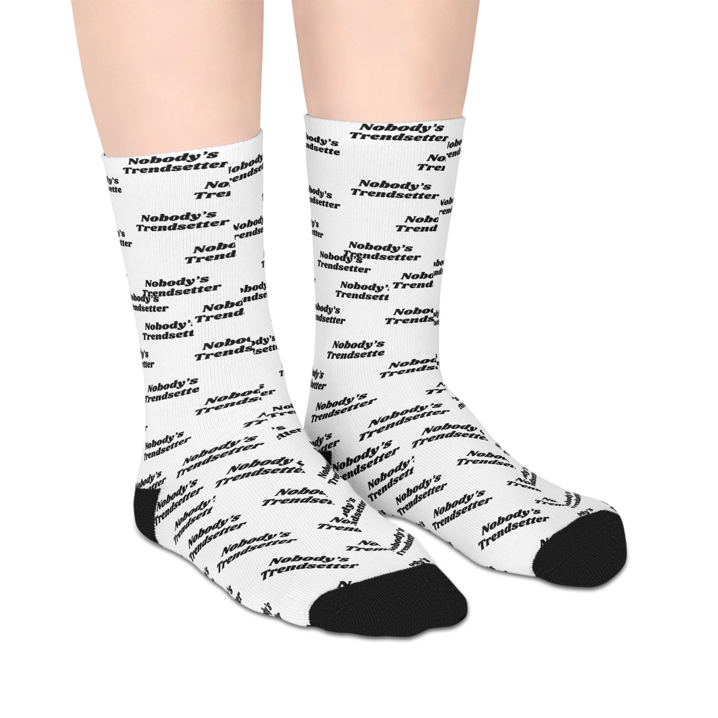 Trendy Mid-Length Socks - "Nobody's Trendsetter" Statement Socks