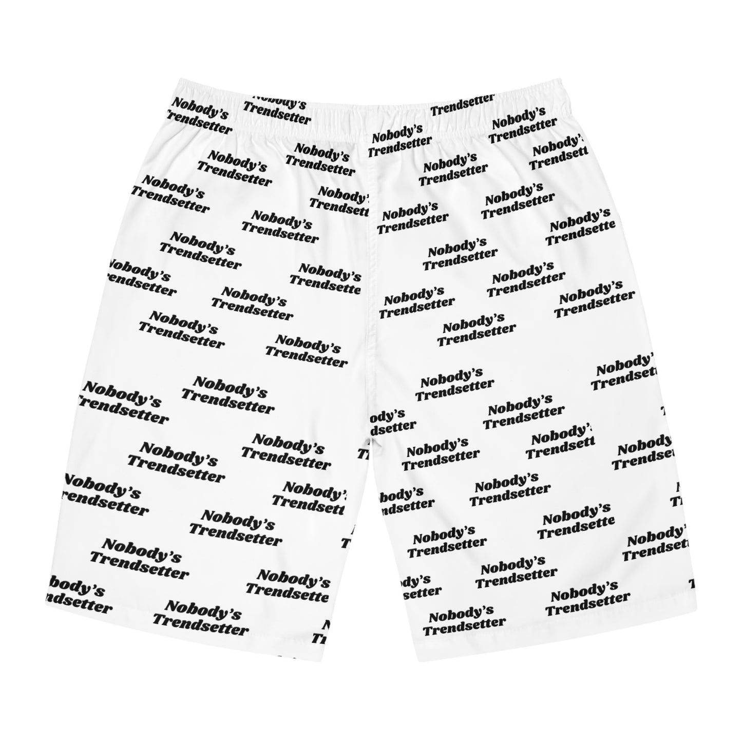 Trendy Men's Board Shorts - 'Nobody's Trendsetter' Design