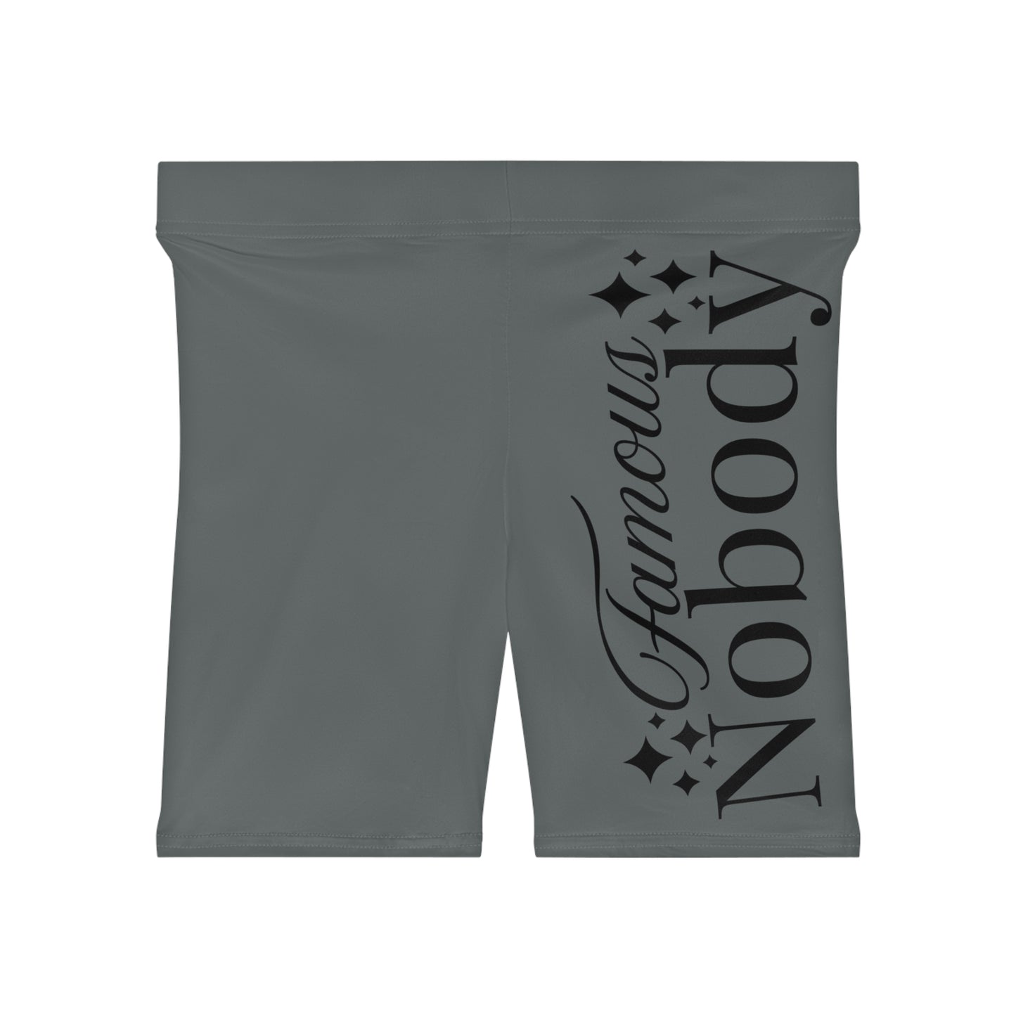 Famous Nobody Women's Biker Shorts - Comfy & Trendy Activewear