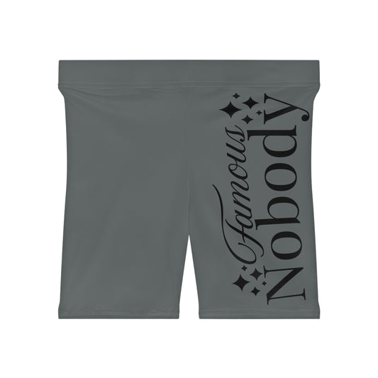 Famous Nobody Women's Biker Shorts - Comfy & Trendy Activewear