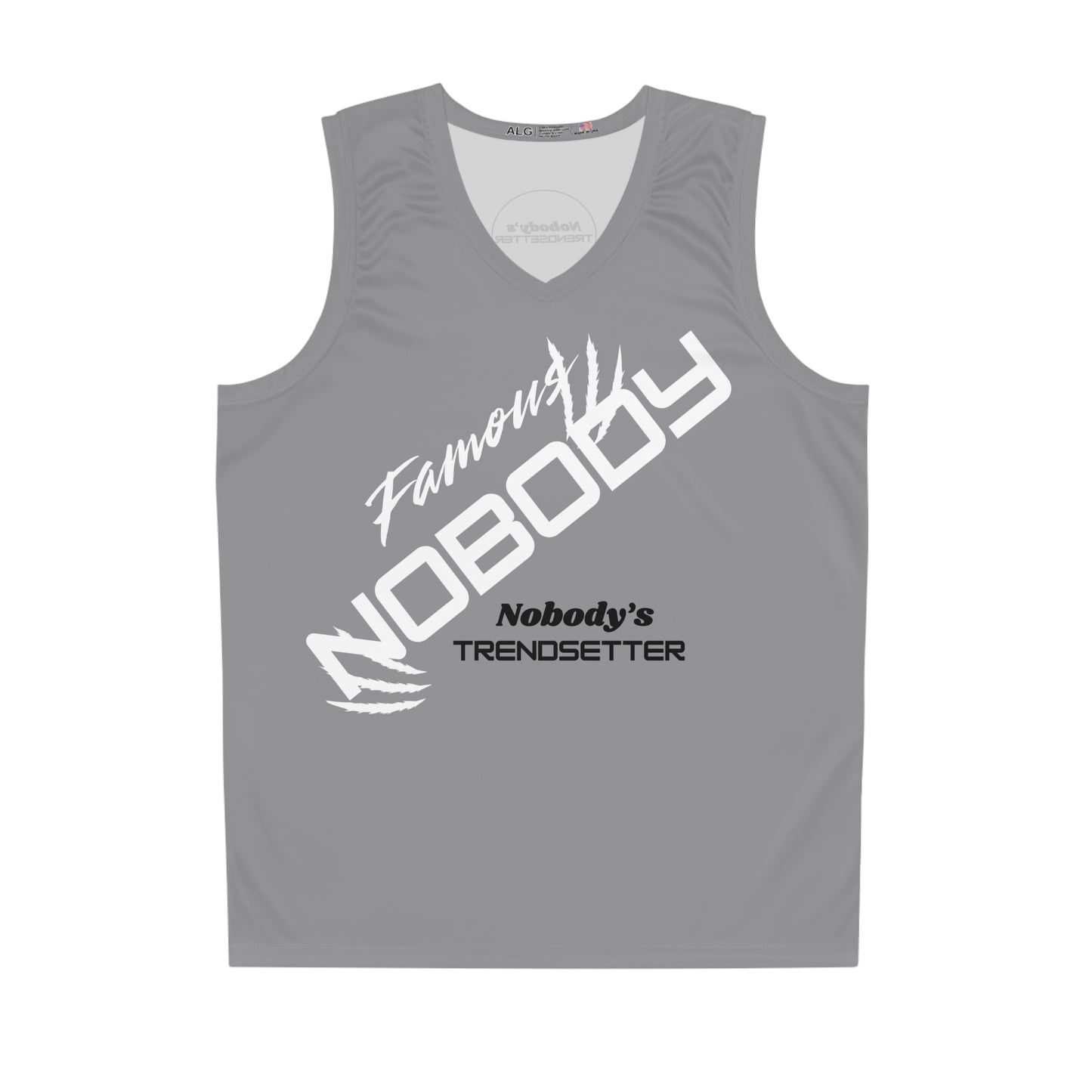 Trendy  Men's Basketball Jersey - "Famous Nobody" Statement Gear