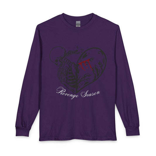 Revenge Season — Love Sick Gothic Heart & Mask Graphic Long Sleeve Tee