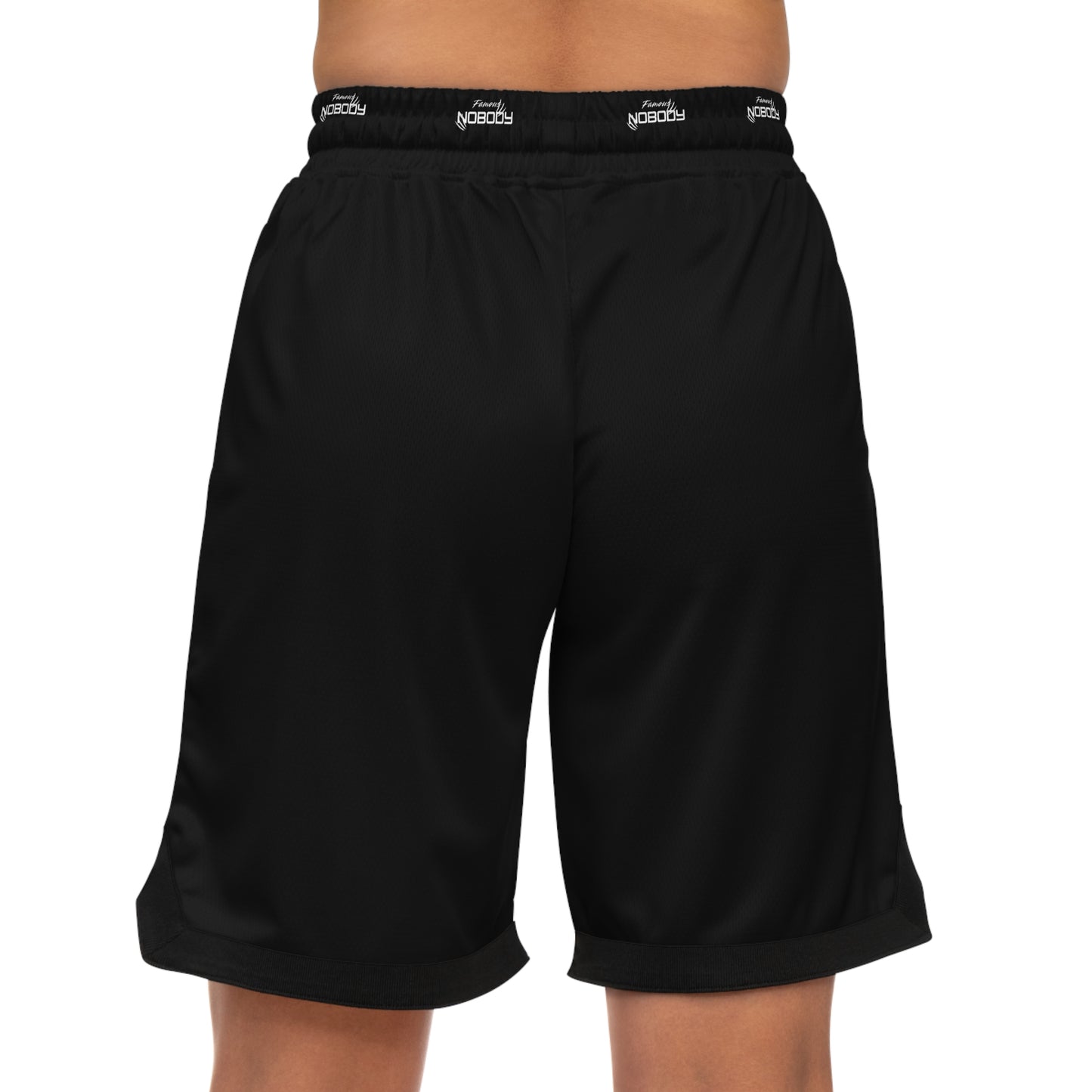 Famous Nobody Men's Basketball Shorts - Stylish Sportswear for Casual Athletes