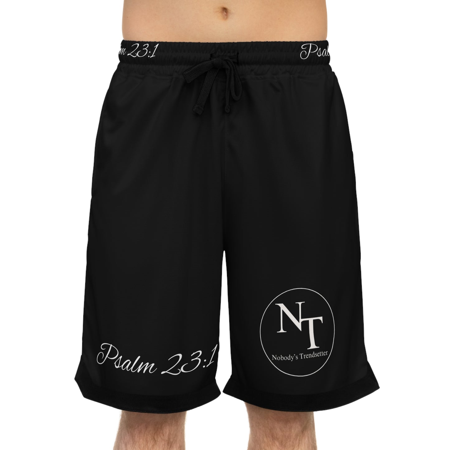 Psalm 23:1 Athletic Basketball Shorts - Comfortable Gym Wear for Sports Enthusiasts