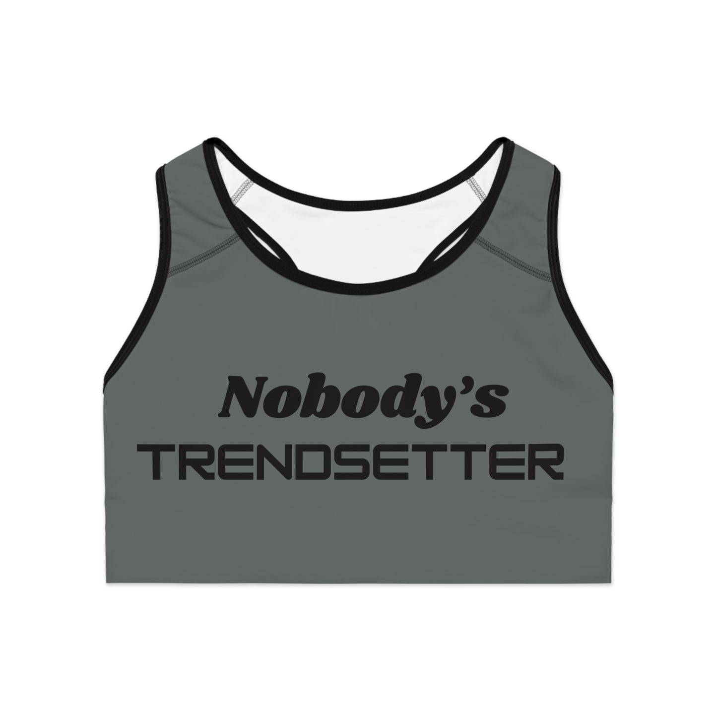 Women's Trendy Sports Bra - Nobody's Trendsetter Activewear