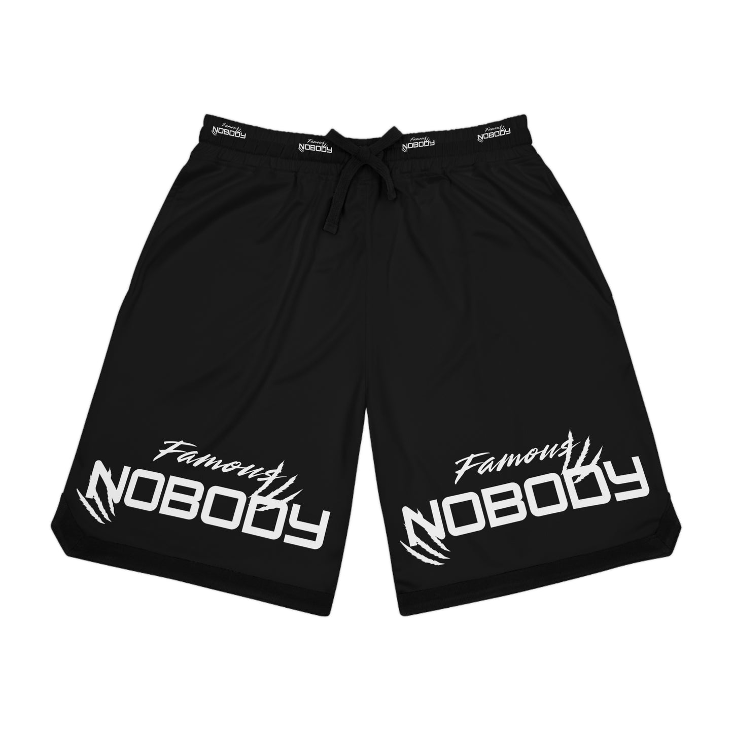 Famous Nobody Men's Basketball Shorts - Stylish Sportswear for Casual Athletes