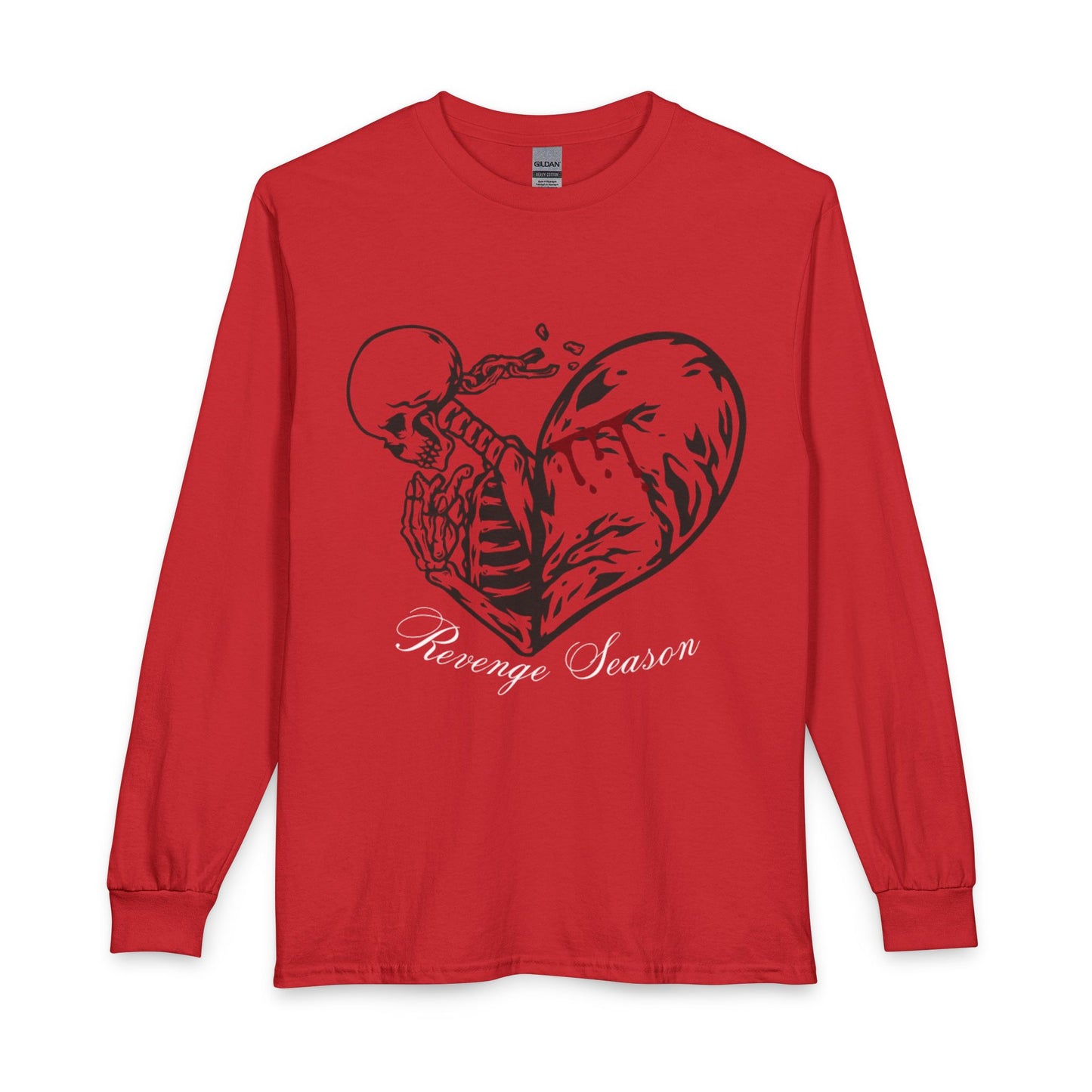 Revenge Season — Love Sick Gothic Heart & Mask Graphic Long Sleeve Tee