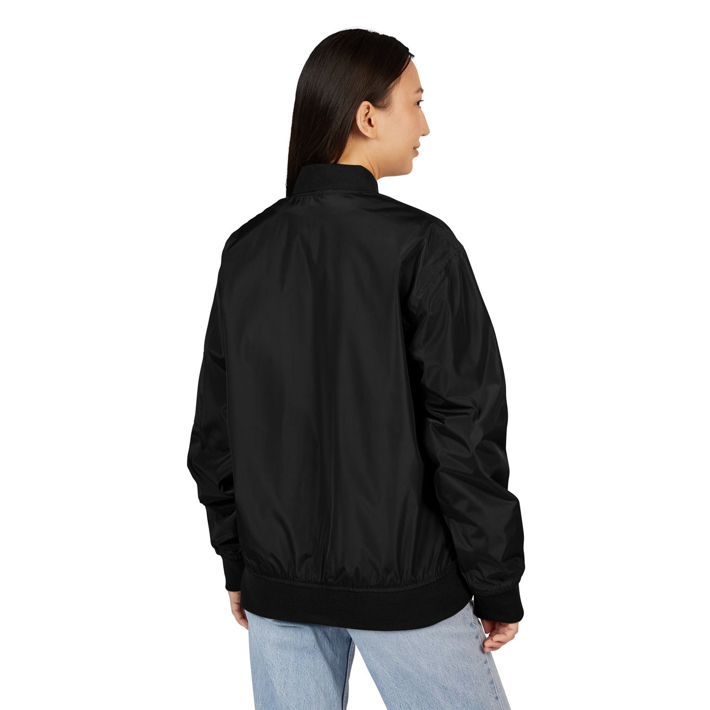 Psalm 23 Bomber Jacket with Embroidery - Fashionable Outerwear for Eco-Conscious Style