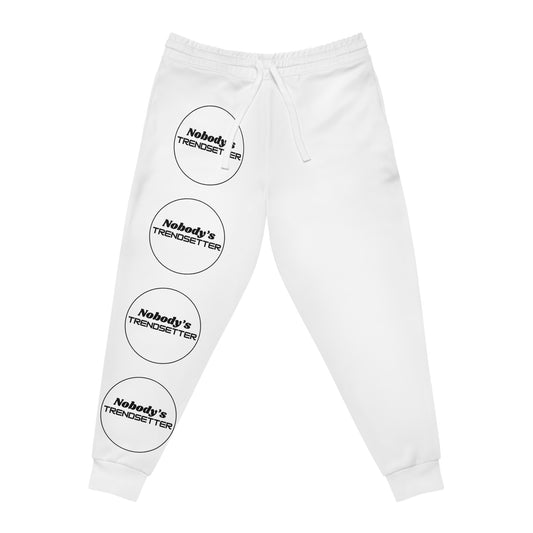Trendy Men's Athletic Joggers - 'Nobody's Trendsetter' Design