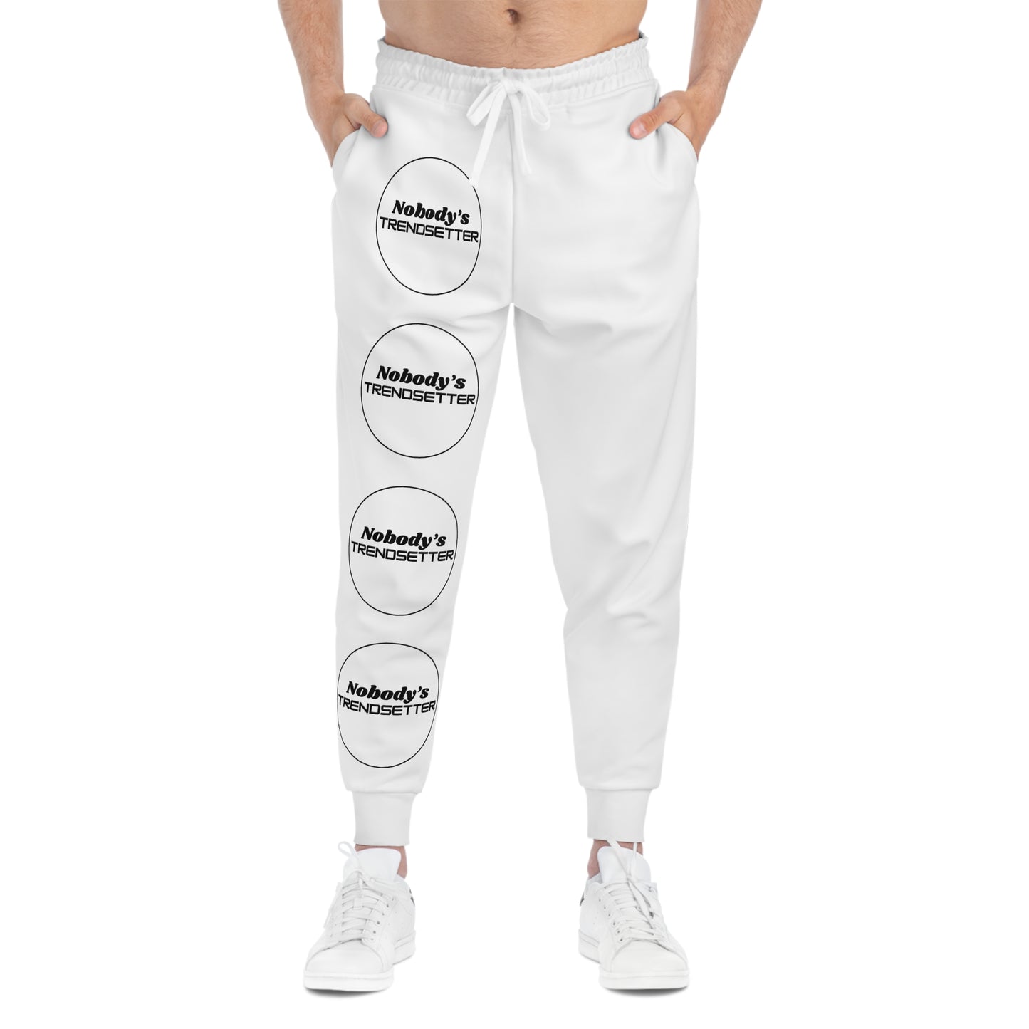 Trendy Men's Athletic Joggers - 'Nobody's Trendsetter' Design