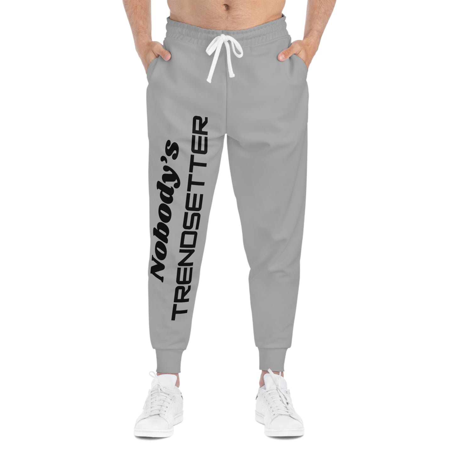Trendy Men's Athletic Joggers - "Nobody's Trendsetter" | Comfortable Casual Wear, Fitness Pants, Stylish Loungewear, Unique Gift