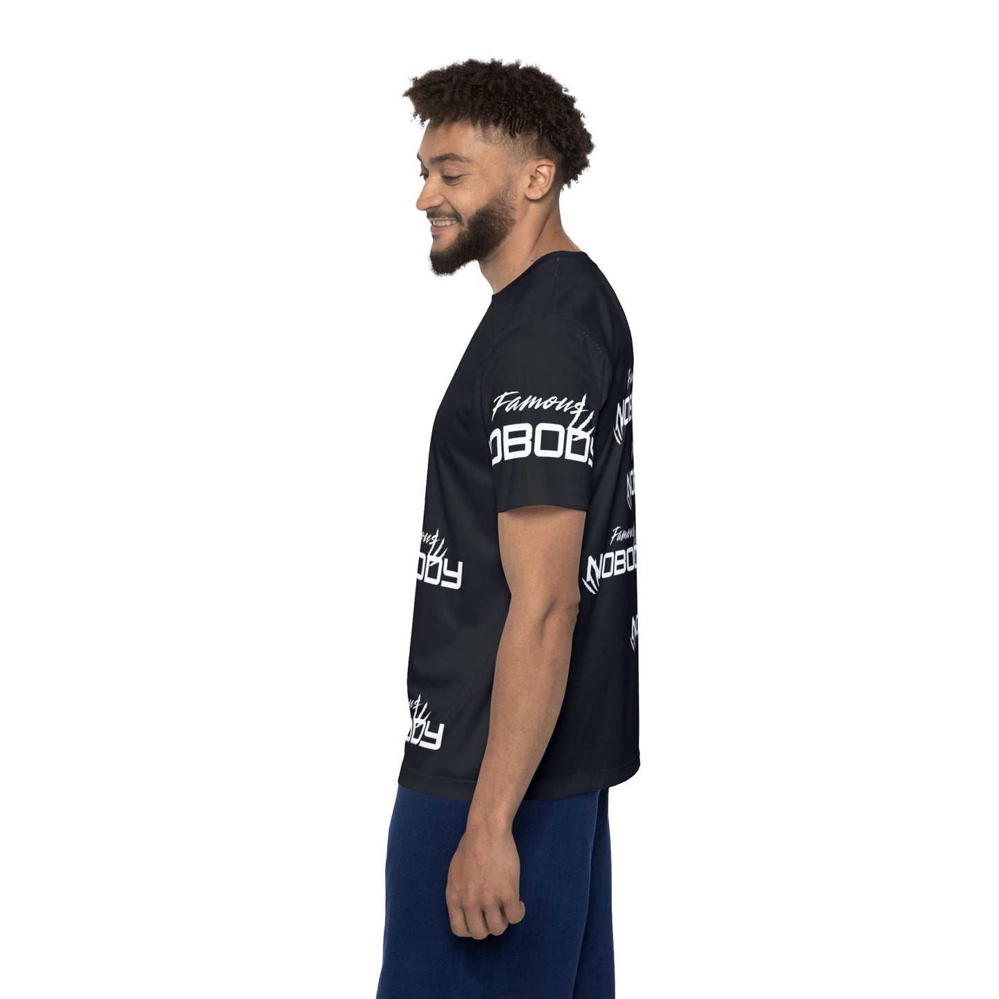 Famous Nobody Men's Sports Jersey | Men’s Athletic Tee for Everyday Wear