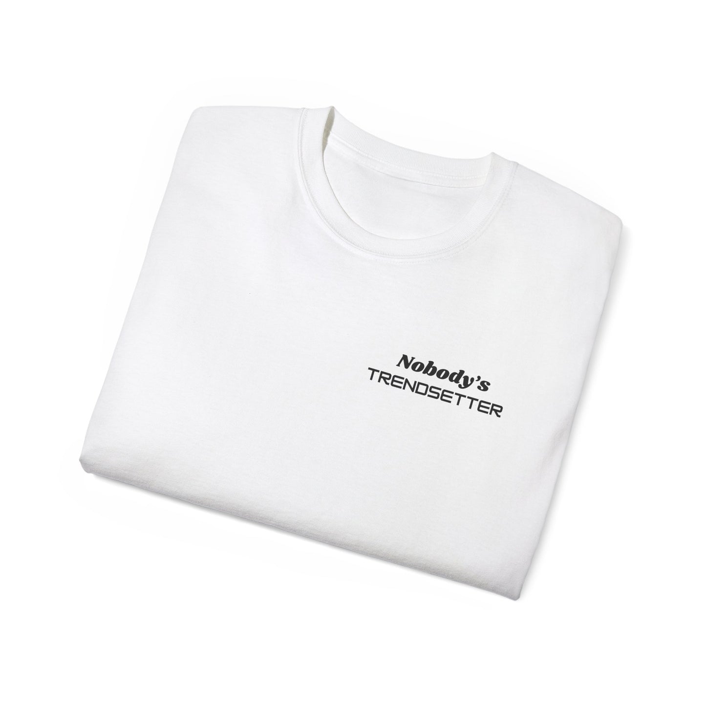 Trendy Men's Cotton Tee - "Nobody's Trendsetter" Statement Shirt