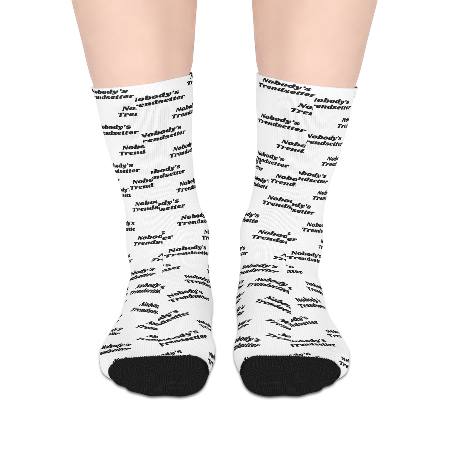 Trendy Mid-Length Socks - "Nobody's Trendsetter" Statement Socks