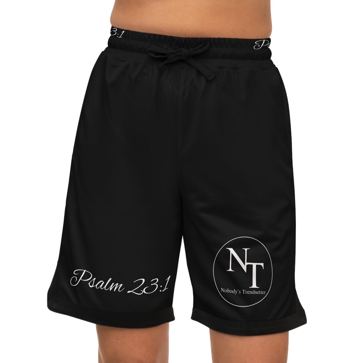 Psalm 23:1 Athletic Basketball Shorts - Comfortable Gym Wear for Sports Enthusiasts