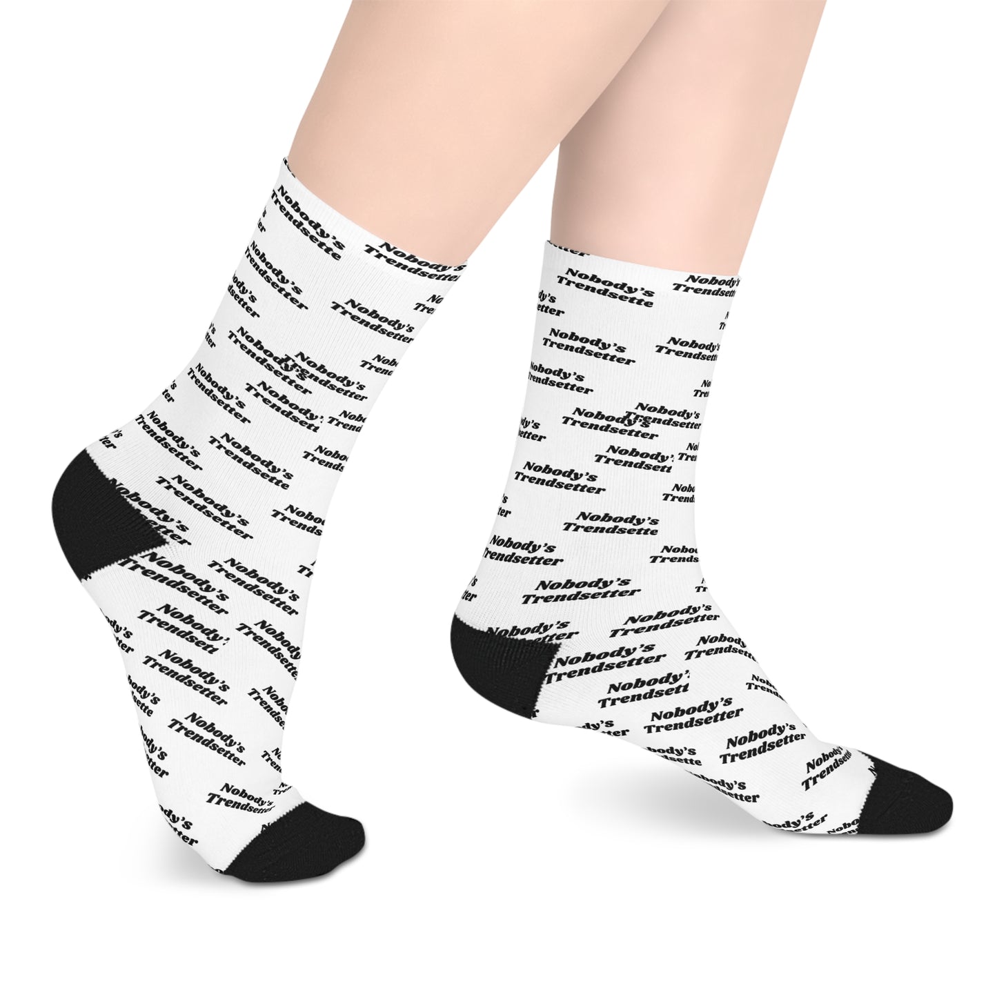 Trendy Mid-Length Socks - "Nobody's Trendsetter" Statement Socks