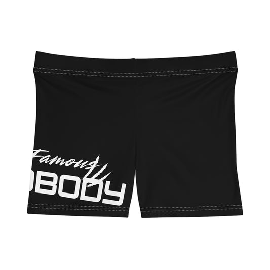 Famous Nobody Women's Shorts - Trendy Athletic Swim Bottoms