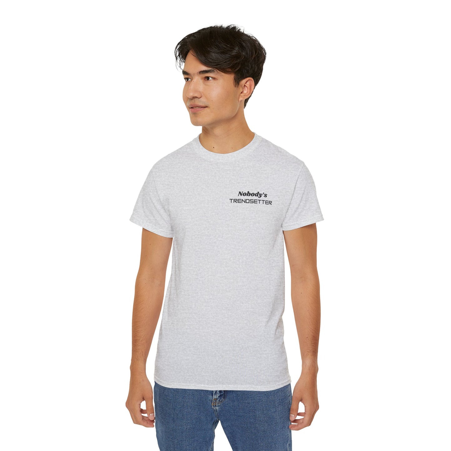 Trendy Men's Cotton Tee - "Nobody's Trendsetter" Statement Shirt