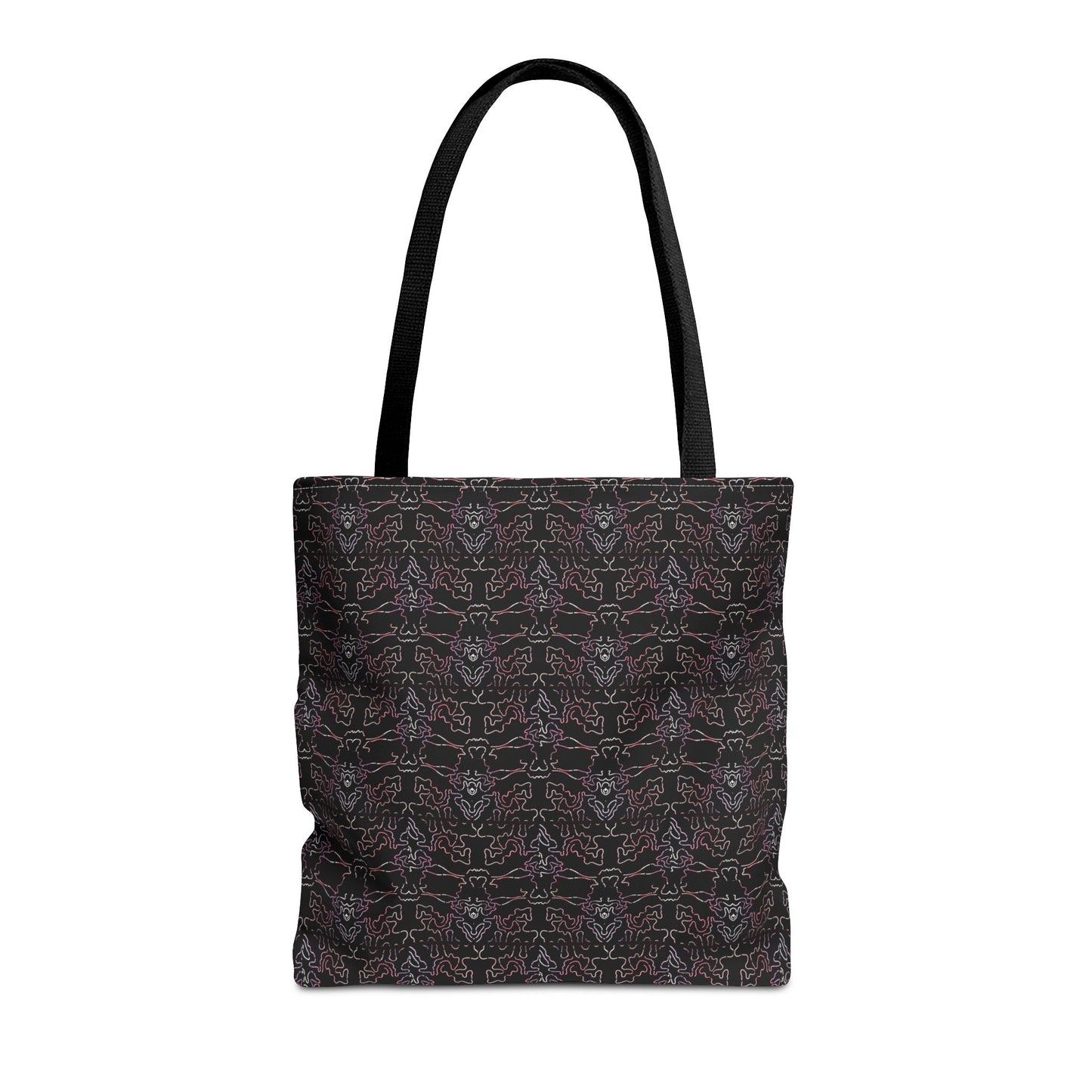 Dark Pattern Tote Bag – All-Over Print Goth Reusable Shopper