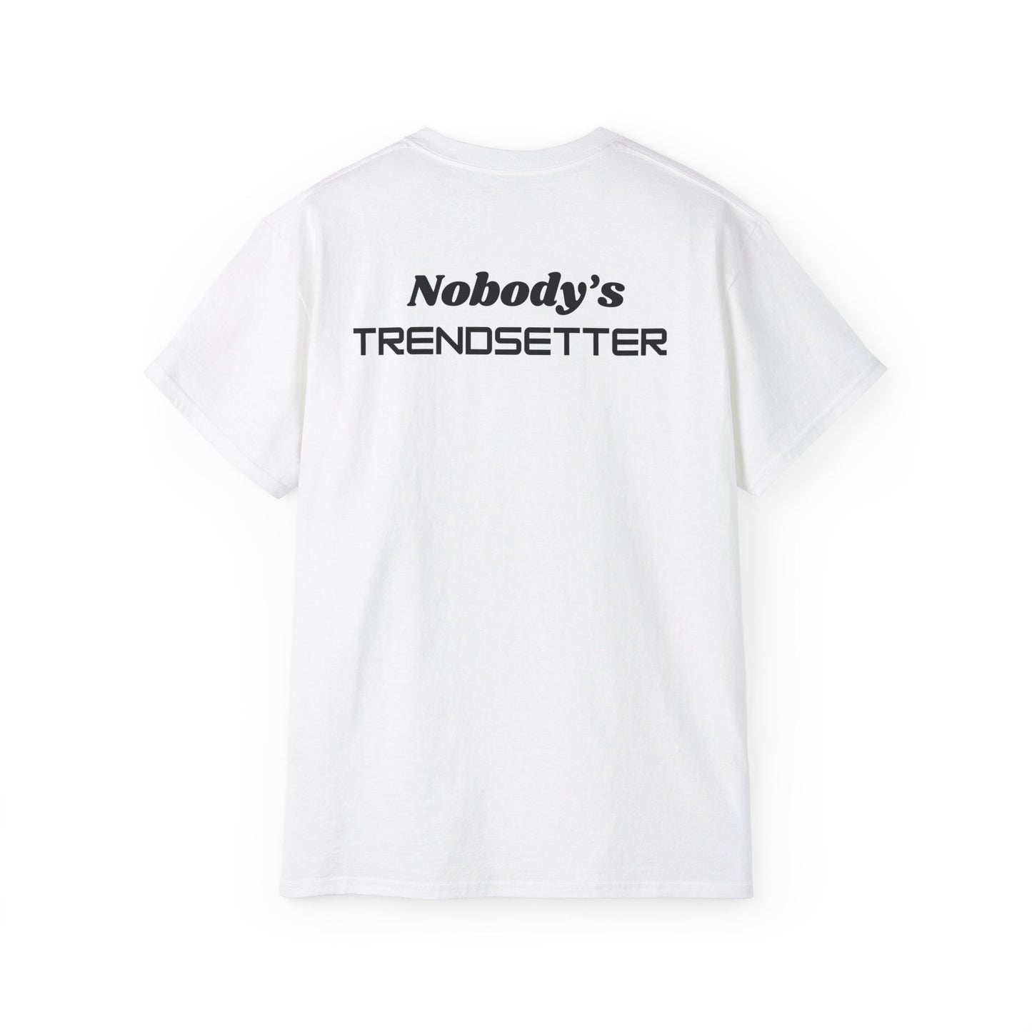 Trendy Men's Cotton Tee - "Nobody's Trendsetter" Statement Shirt