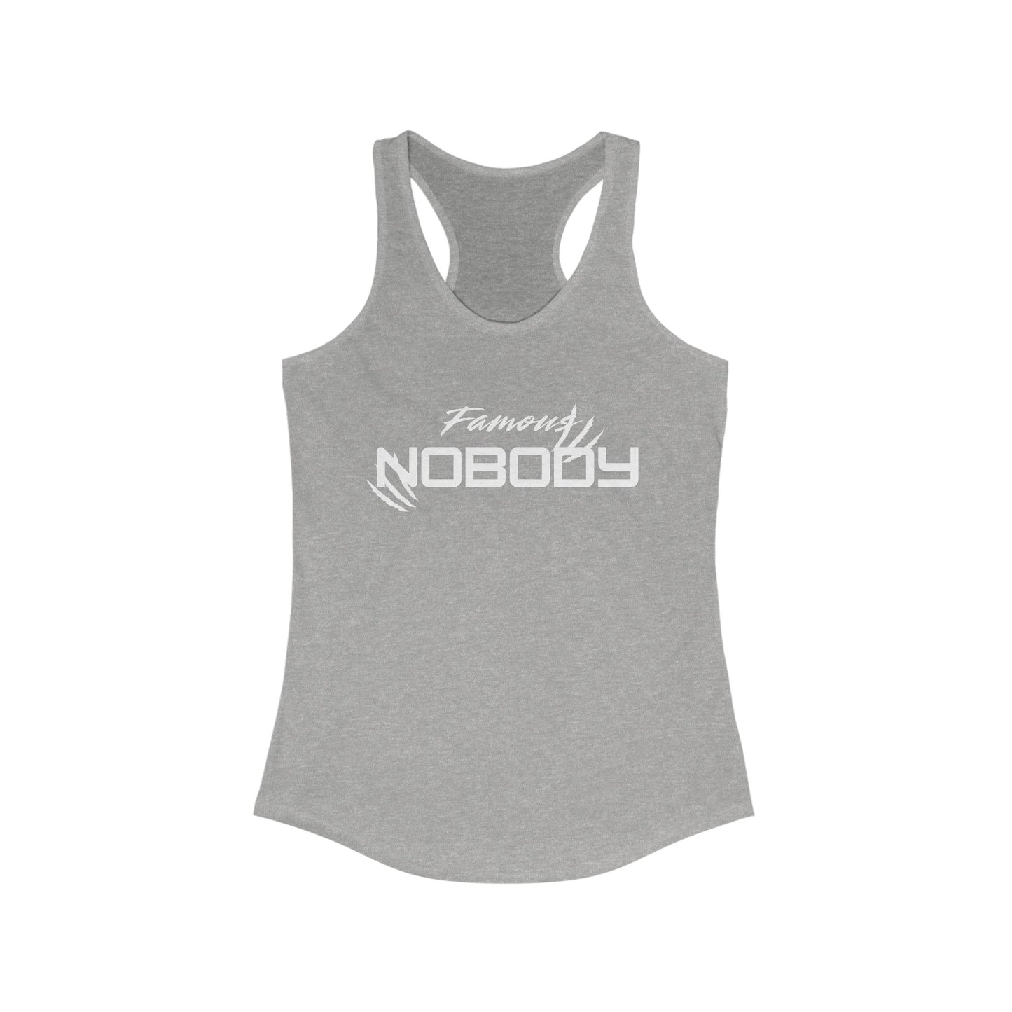 Famous Nobody Racerback Tank | Trendy Women's Workout Top