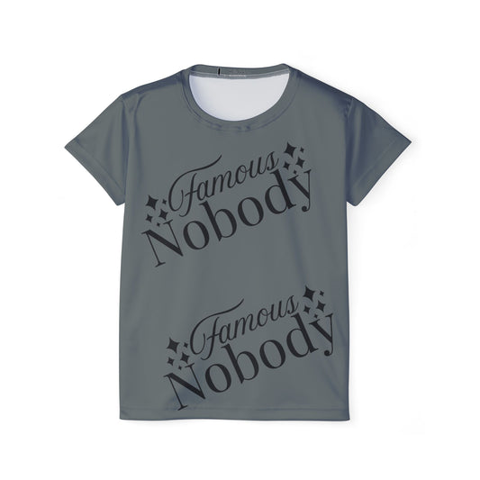 Famous Nobody Women's Sports Jersey – Comfortable Athletic Tee for Casual Wear